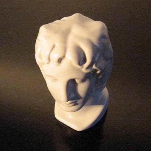 Italian Ceramic Figure Head Bisque Pottery Bust - Picture 7 of 9